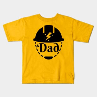 Dad Construction Helmet Kids T-Shirt